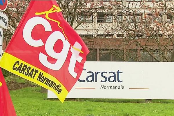 Rouen : grève et manifestation à la CARSAT en avril 2018