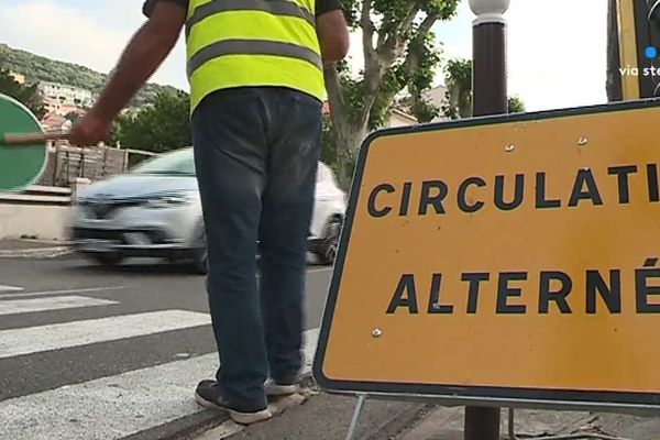 La deuxième phase des travaux du rond-point de la Gravona a débuté le 6 octobre.