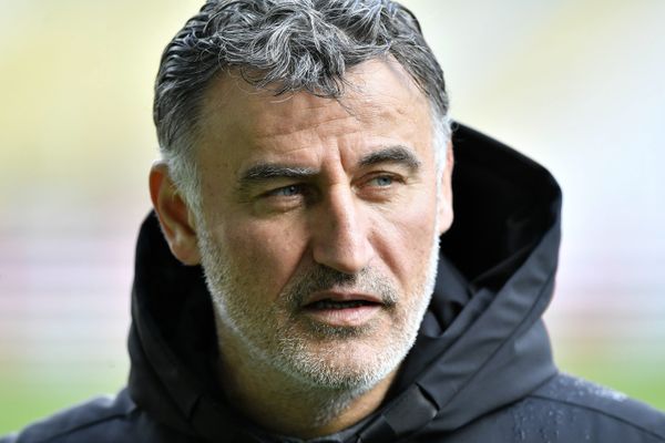 Christophe Galtier lors du match Lille - Nantes, le 1er mars 2020. 