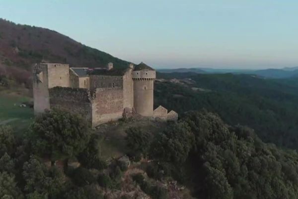 Le château "le Cheylard d'Aujac" au coeur des Cévennes a été retenu pour l'édition 2023 du Loto du Patrimoine. Mercredi 6 septembre 2023.