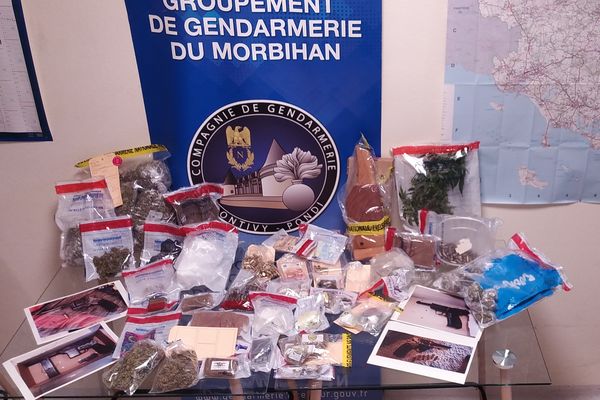 La saisie lors de l'opération anti-drogue à Pontivy