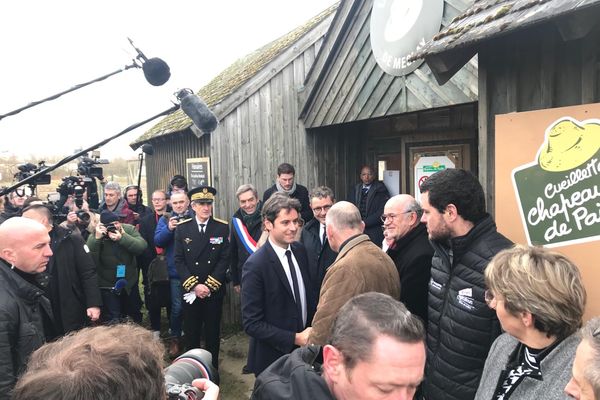 Gabriel Attal en déplacement en Indre-et-Loire dimanche 28 janvier 2024