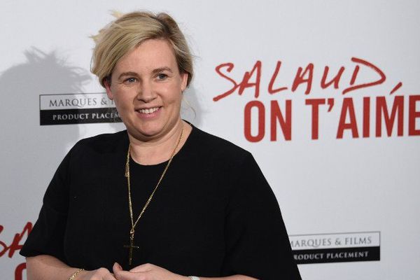 Hélène Darroze, le 31 mars 2014 lors de la présentation du film "Salaud, je t'aime" de Claude Lelouch