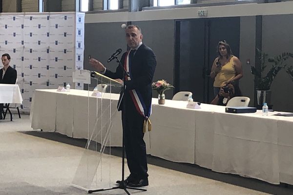 Jean-Christophe Angelini a prononcé son premier discours de maire, samedi au COSEC à Porto-Vecchio.