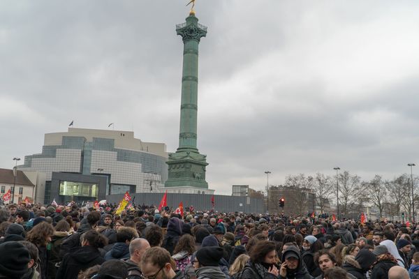 Le 22 mars 2018, à Paris, lors de la précédente mobilisation pour la sauvegarde de la Fonction publique.