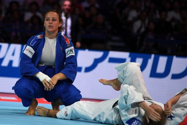 La judokate bisontine Margaux Pinot a décroché le bronze après une minute de combat.