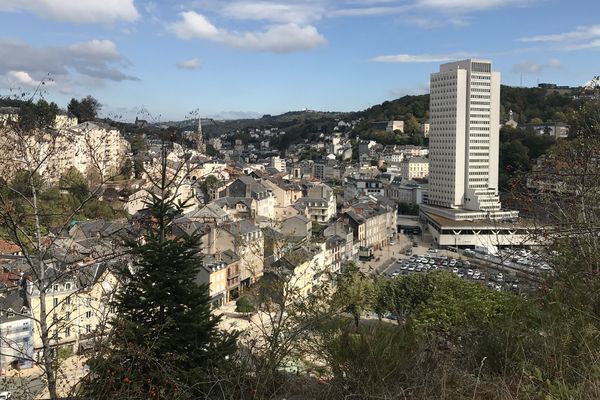 Vue d'ensemble de la ville de Tulle