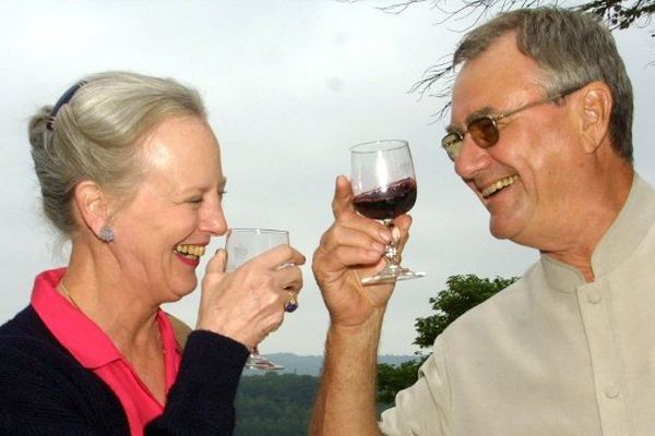 La reine Margrethe du Danemark et le Prince consort Henrick de Montpezat