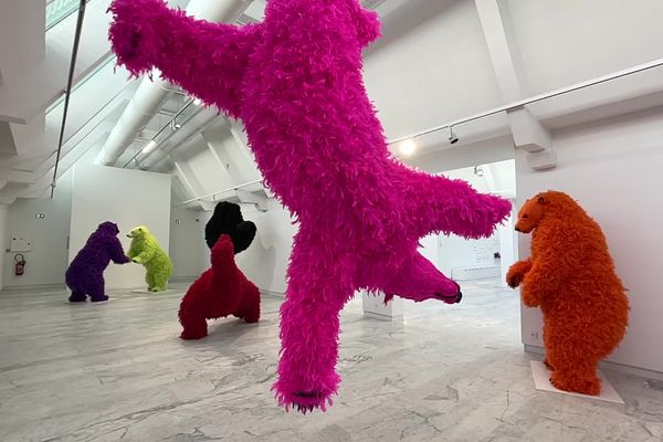 Peluches d'ours joyeux de Paola Pivi