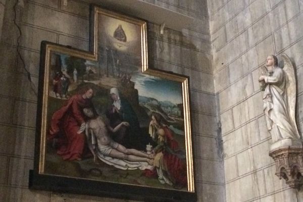 La "lamentation" a retrouvé la chapelle Saint-Louis de l'église Saint-Salvi d'Albi.