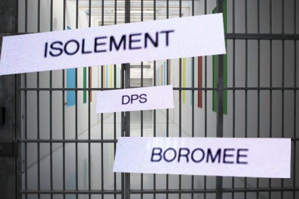 Le détenu Fabrice Boromée est à l'isolement dans la prison de haute sécurité de Vendin-le-Vieil, où il retient le directeur adjoint de l'établissement en otage. Photo : les barreaux de la prison d'Alençon-Condé-sur-Sarthe.