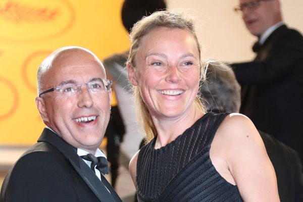 Eric Ciotti et son ex-compagne Caroline Magne en 2016 au festival de Cannes.