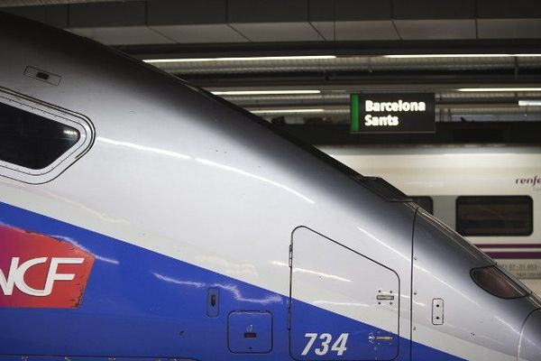 Le TGV à Barcelone