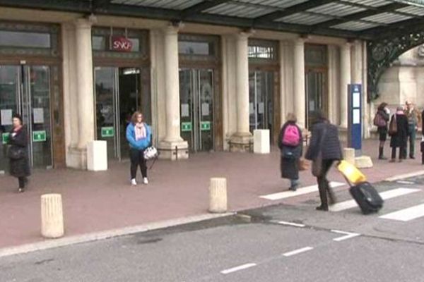 La gare de Limoges-Bénédictins, ce mercredi matin.