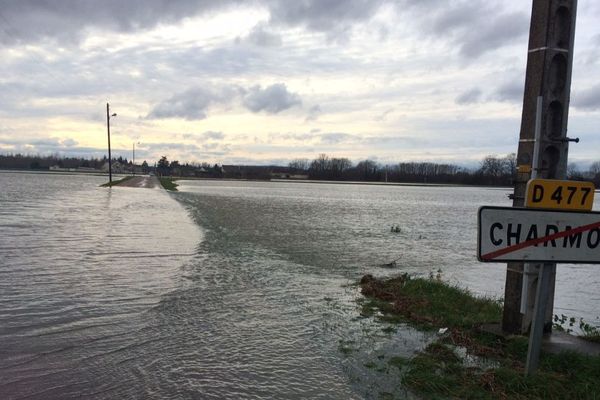 En janvier 2018, la crue a été très forte et a rendu certaines routes impraticables