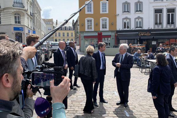 Gabriel Attal est venu soutenir Jean-Pierre Pont à Boulogne-sur-mer