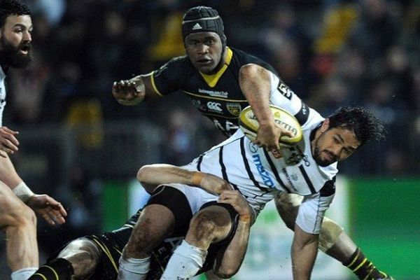 L'ailier australien du CAB Alfie Mafi lors du match contre la Rochelle hier soir