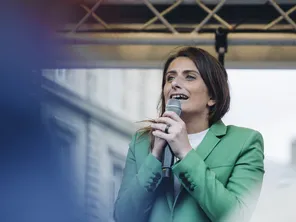 Marine Tondelier, conseillère municipale d'opposition à Hénin-Beaumont (Pas-de-Calais) et cheffe des écologistes.