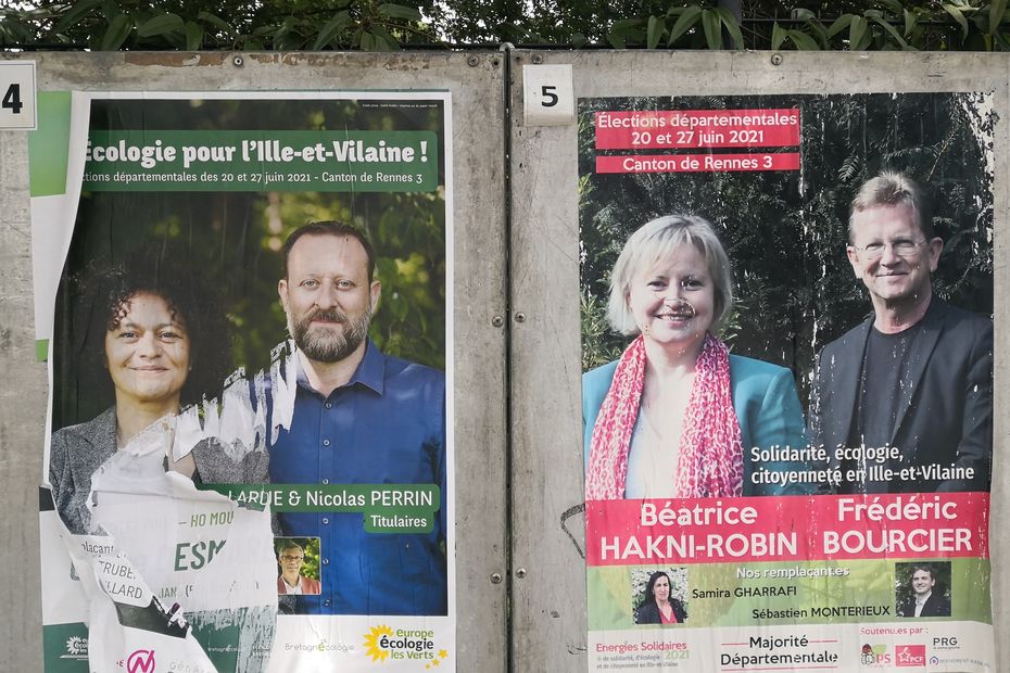 Departmental elections.  In Rennes, ecologists and socialists neck and neck, and in the countryside