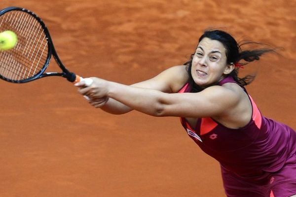 Marion Bartoli, début mai, au tournoi WTA de Madrid (Espagne). L'Auvergnate a été éliminée au troisième tour par Makarova.