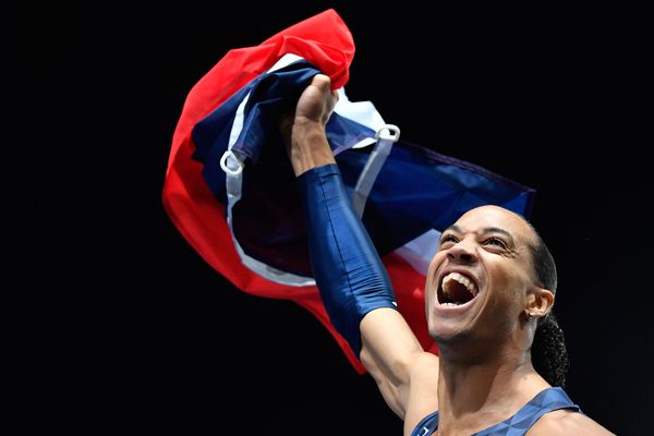 Pascal Martinot-Lagarde, champion d'Europe du 110m haies.