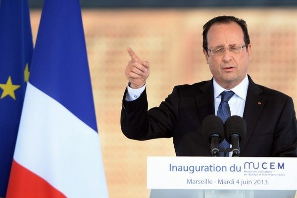 François Hollande au MuCEM le 4 juin 2013 - photo Afp