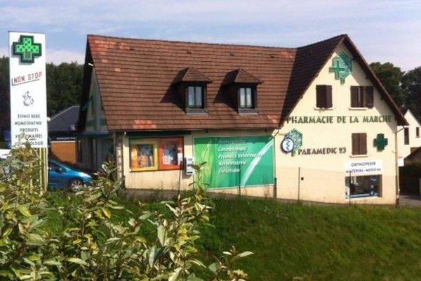 La pharmacie de Bernard Gineste à Guéret.