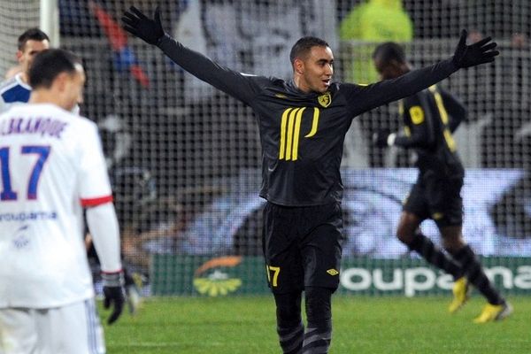 La joie de Payet ce dimanche soir au stade Gerland à Lyon. 