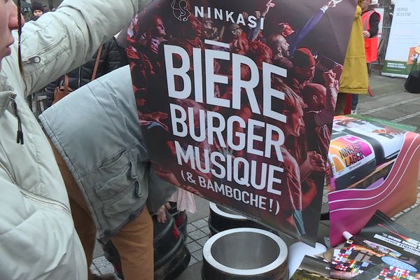 Des affiches du Ninkasi étaient proposées à la vente, histoire d'emmener un souvenir des soirées Lyonnaises.