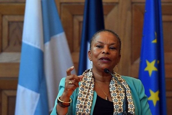 Chistiane Taubira, ministre de la justice, à célébrer les 10 ans des Jris, à Marseille, le 3 octobre 2014