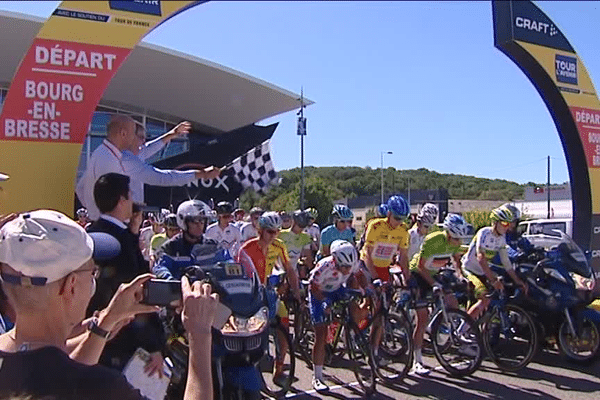 3e étape du Tour de l'Avenir 2016 : le départ à Bourg-en-Bresse - 22/8/16