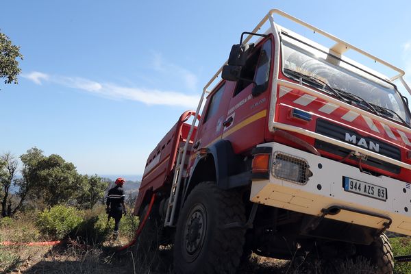 Camion de pompier dans le Var, en juillet 2017