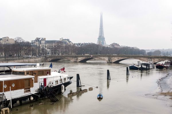 La Seine en crue en février 2018