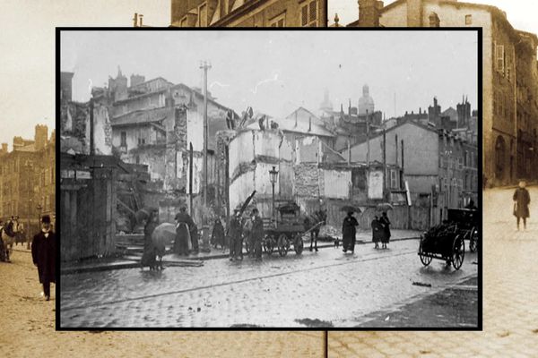 La rue Jean-Jaurès à Limoges, au début du XXè siècle.