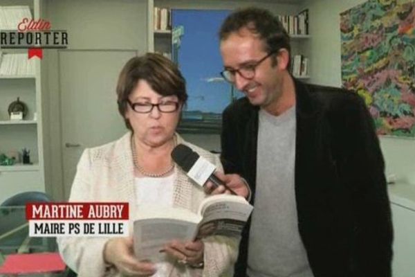 Martine Aubry dans l'émission "De Groodt une fois". 