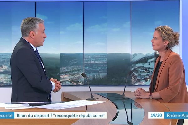 Emmanuelle Dubée, préfète déléguée à la sécurité du Rhône, invitée de Frédéric Llop, France 3 Rhône-Alpes