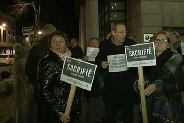Manifestation des commerçants à Montbéliard