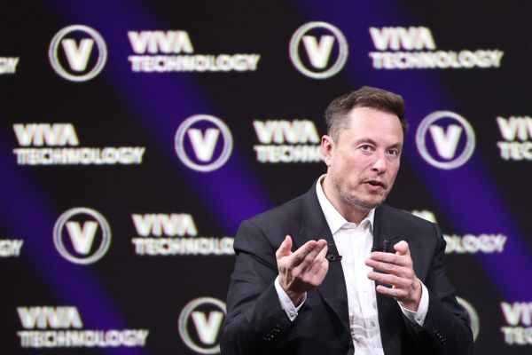 Elon Musk lors de sa venue à Vivatech