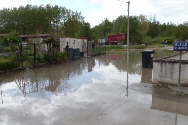 La crue à Méry-sur-Seine, le 11 mai 2013