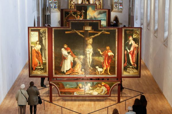 Le retable d'Issenheim, conservé au musée Unterlinden à Colmar. La ville espère être la première à être désignée Capitale française de la culture en mars 2021. 