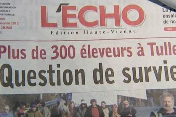 Plan social au journal l'Echo