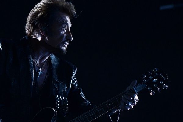 Johnny Halliday en concert au Kremlin à Moscou, 27 octobre 2012