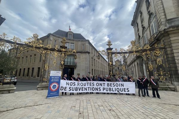 Manifestation devant la préfecture de Meurthe-et-Moselle.