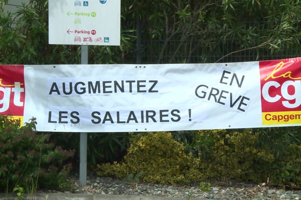 Un appel à la grève était lancé ce 16 mai 2024 sur le site de Capgemini à Toulouse pour réclamer une hausse des salaires.