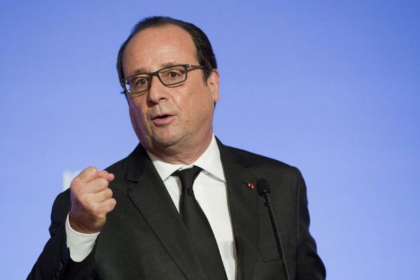 François Hollande lors de la conférence Franco-Allemande du 27 octobre, jour où le président a répondu à Éric Ciotti. 