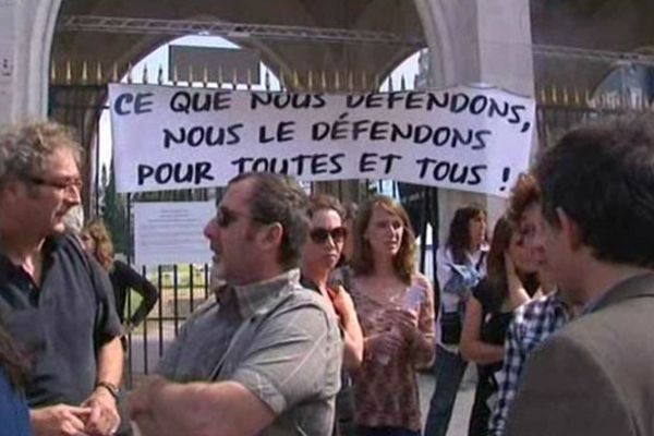 Manifestation des intermittents à Orléans en juin 2014