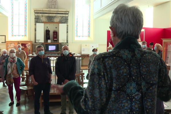 Les musées retrouvent leur public après de longs mois de fermeture. Ici, il s'agit de la toute première visite guidée au sein du musée du Pays de la Zorn.