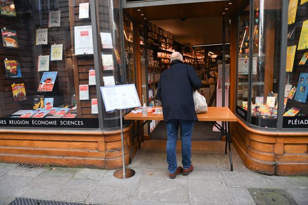 "Click and collect", librairie à Nantes, le 6 novembre 2020