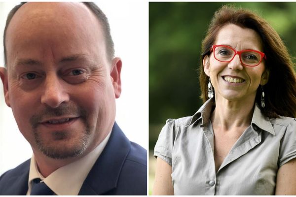 Marc Coatanéa (à g. ) et Annaïg Le Meur (à d.) sont investis par LREM pour Brest et Quimper