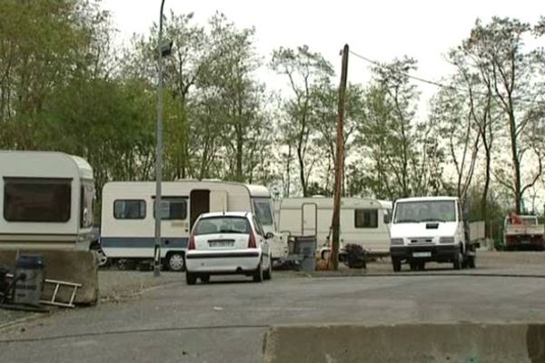 L'aire des gens du voyages l'Escale à Noyon dans l'Oise